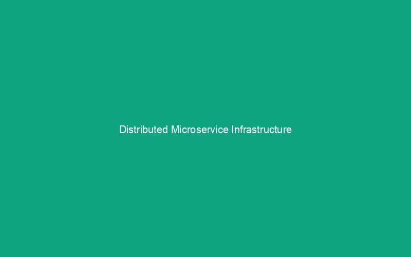 Distributed Microservice Infrastructure placeholder